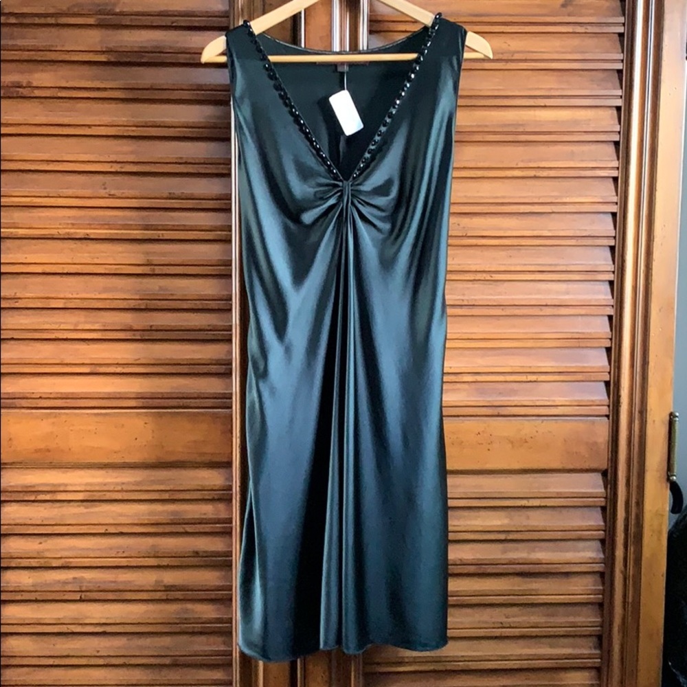 A COMMON THREAD BEADED COCKTAIL DRESS